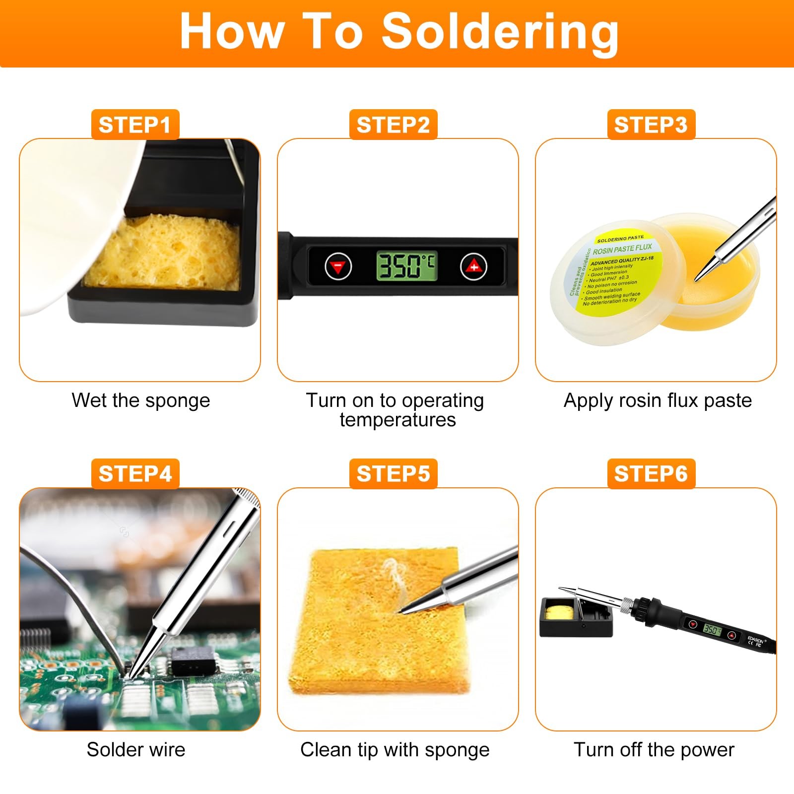 Soldering Iron Kit 80w Lcd Adjustable Temperature 180520? Solder Kit Electronics
