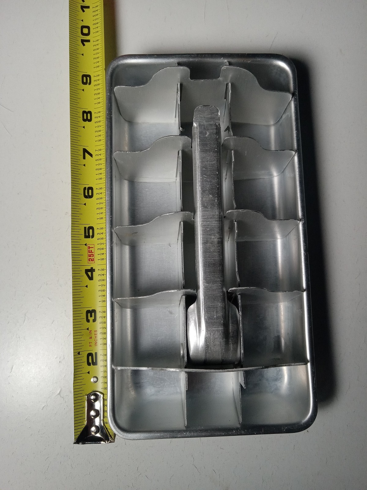 Vintage Aluminum Unbranded Ice Tray 18 Cube Freezer Quick Release