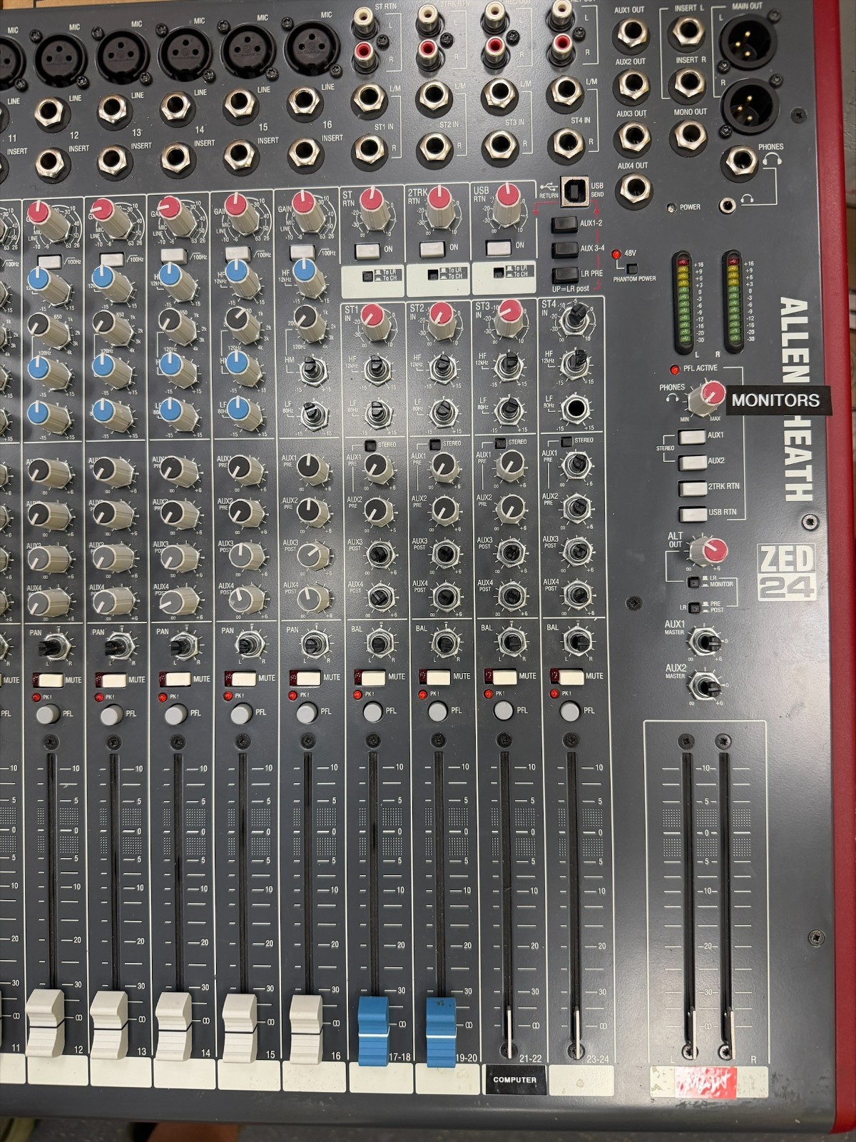 Allen & Heath ZED-24 24-channel Mixer with USB Audio Interface