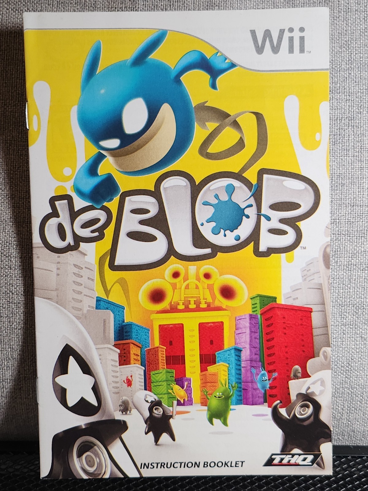 De Blob Instruction Booklet - Manual Only - Nintendo Wii