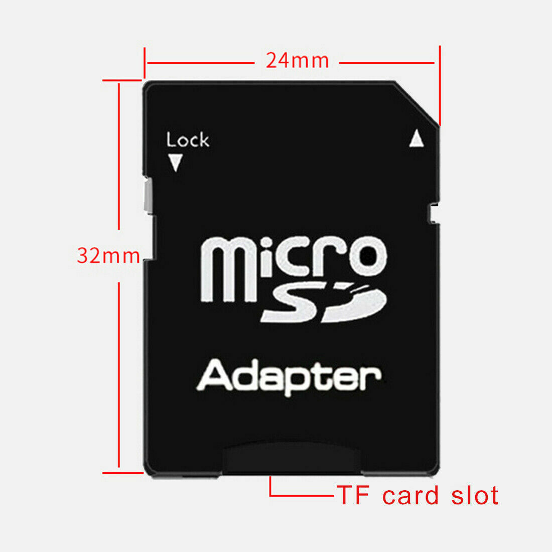 10Pcs Micro SD Adapter Trans Flash TF To SD HD SDHC Memory Card Adapter Reader
