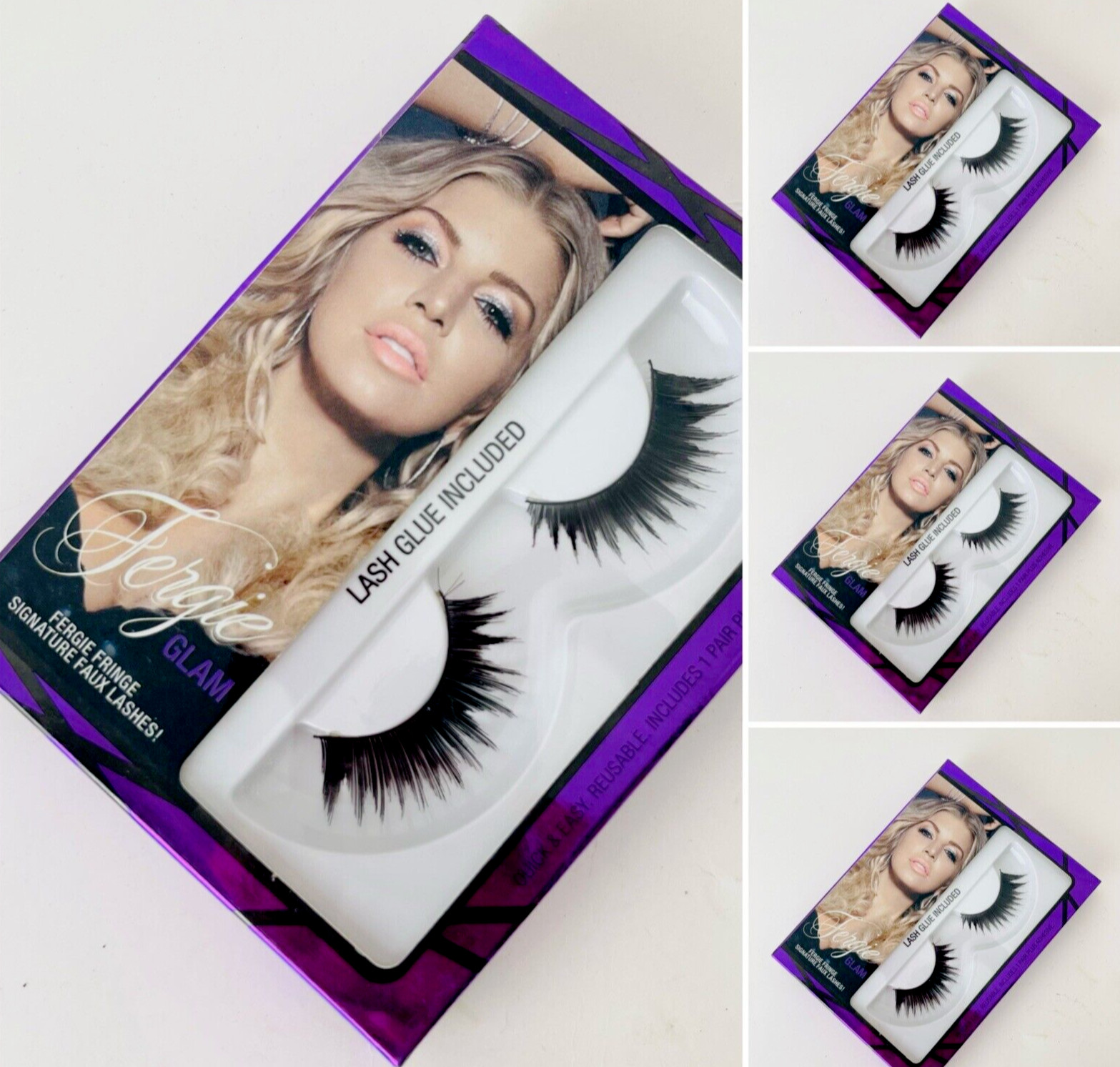 Lot of 4Wet n Wild Fergie GLAM Signature Faux Lashes Lash, Adhesive included New