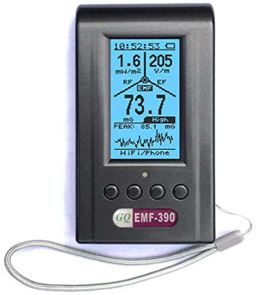 EMF Meter,Advanced GQ EMF-390 Multi-Field Electromagnetic Radiation 3-in-1