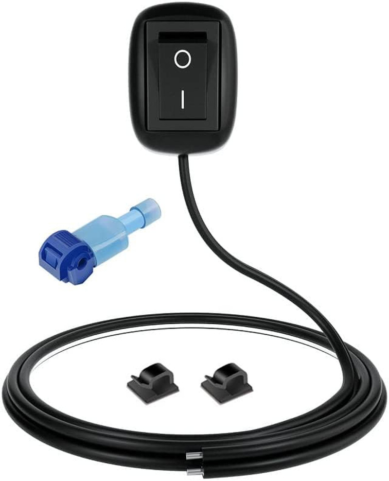 12V-220V/10A SPST Paste Type Button Switch with 1M Wire,Water Drop Shape Off/On