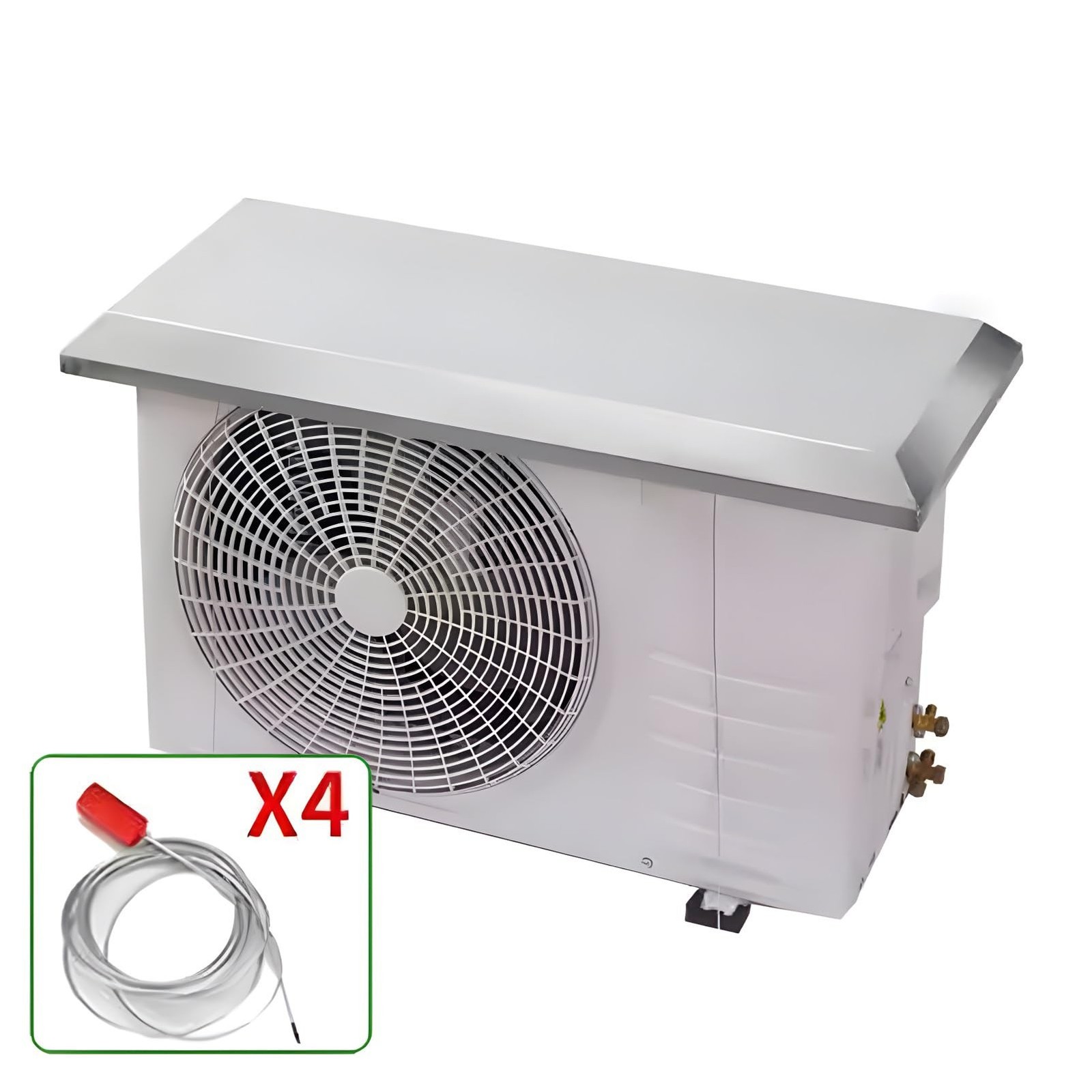 Mini Split Cover Outside Unit Stainless Steel 33×13IN Heat Pump