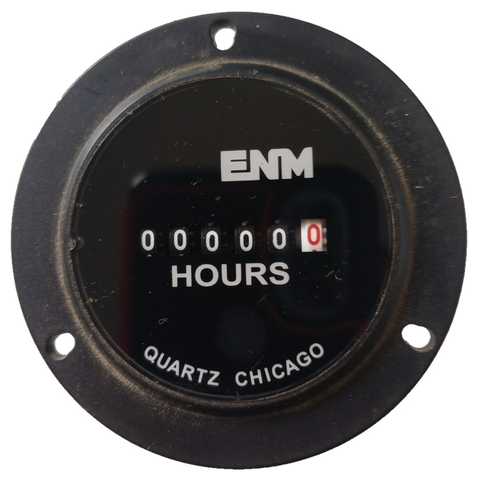 NEW NOS ENM T50B212 Elapsed Time Panel Meter 6-Digit 115V Quartz Hours