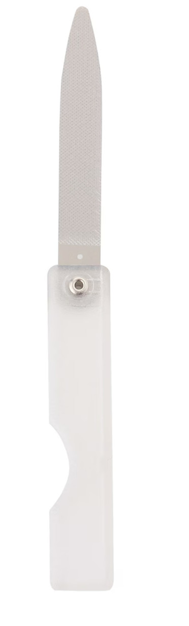 MUJI steel folding nail file  123mm (67mm folded) made in japan