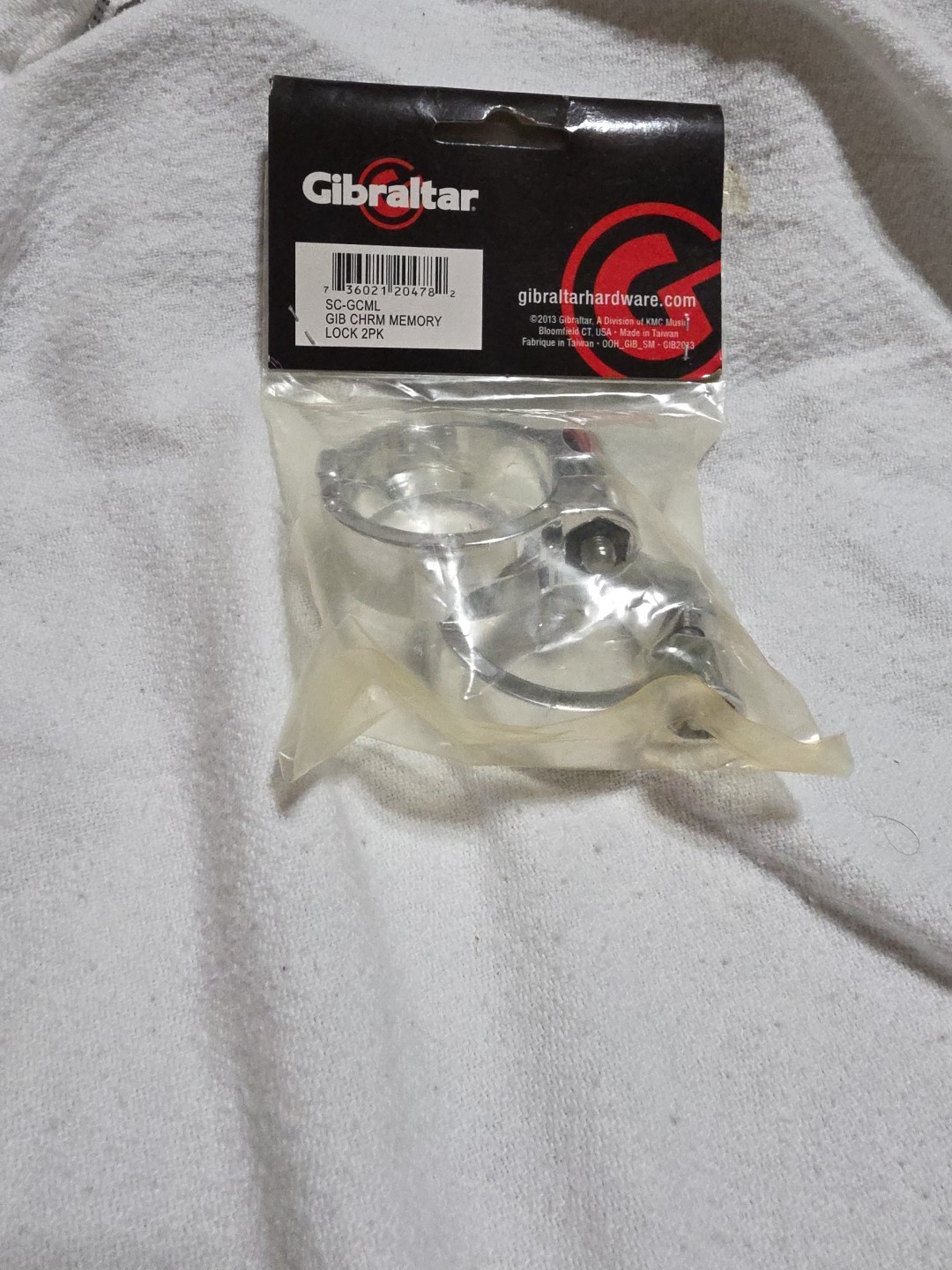 Gibraltar Chrome Rack Memory Lock, 2pk