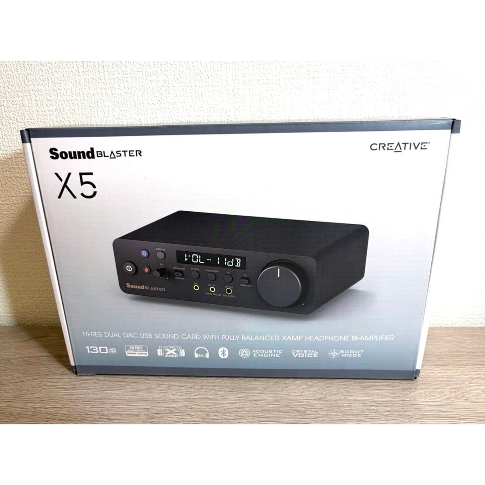 Creative Sound Blaster X5 DAC Headphone Amp USB-C Balanced 4.4mm Output PC Used