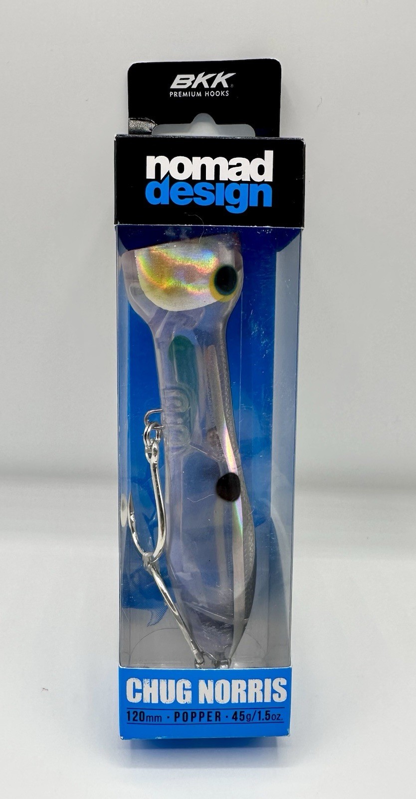 Nomad Design Chug Norris 120 Popper - 4.75" (Holo Ghost Shad)