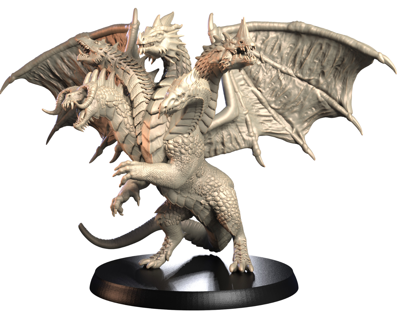 Dungeons & Dragons -HD Resin Print - Huge, Large, Gargantuan Dragon - Tiamat