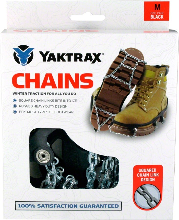 YakTrax Boot Traction Chains - Perfect for Ice Fishing Choose Size M - XL - NEW!