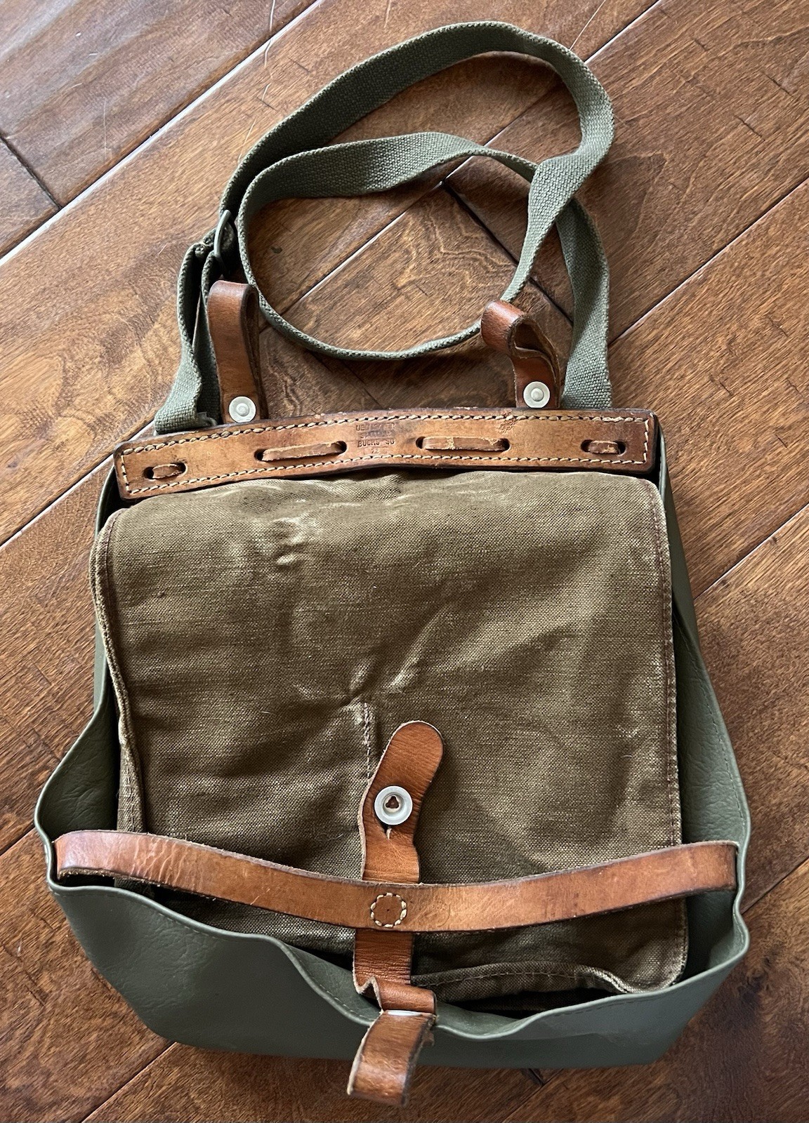 Vtg Swiss Army Bread Messenger Crossbody Military 1972 Bike Pannier Utility Bag