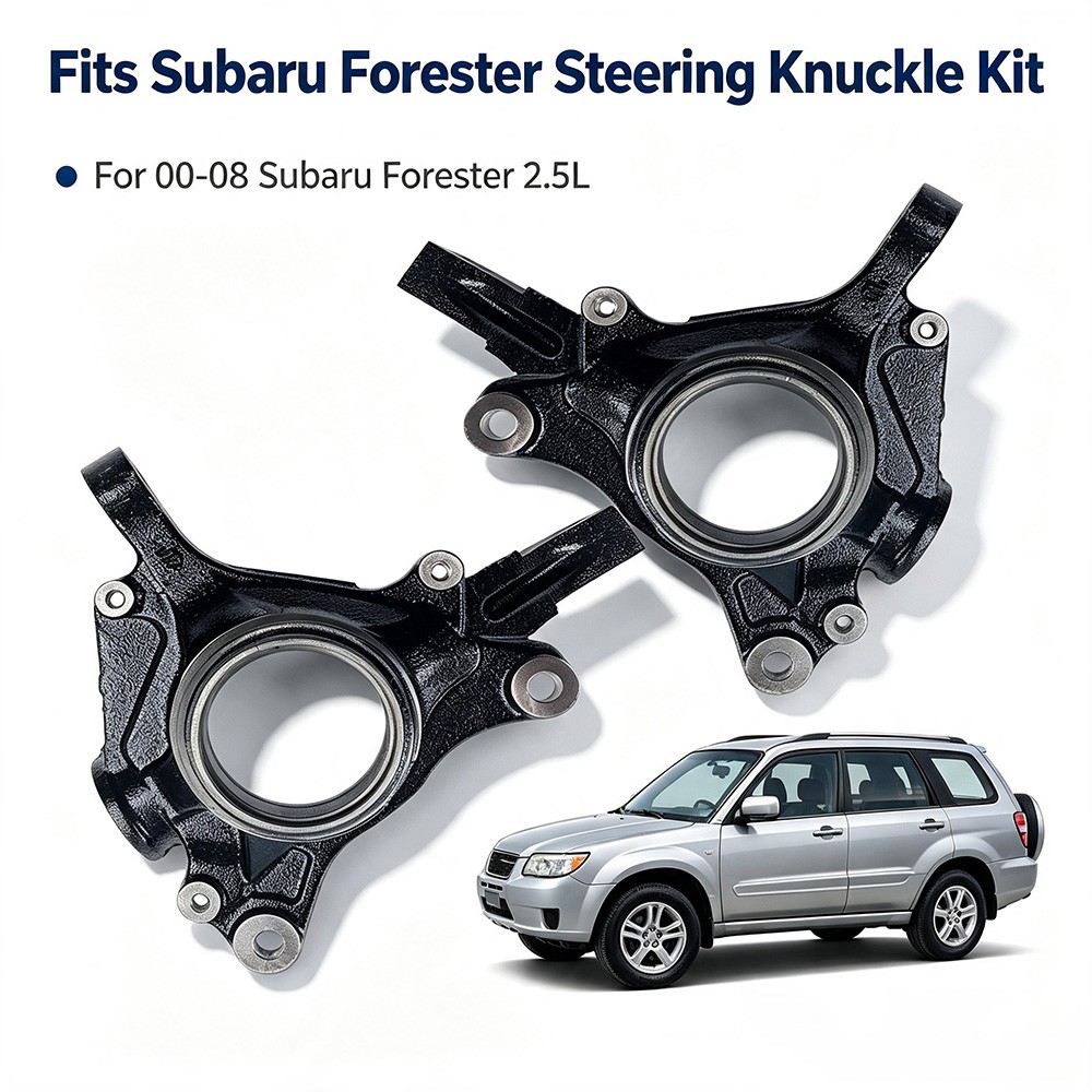 Front Left & Right Steering Knuckle For 00-08 Subaru Forester 2.5L 28313-AE030
