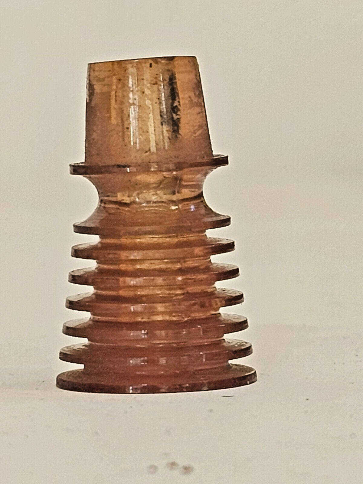POSTS  PINBALL PLAYFIELD PLASTIC COCA-CO FINNED RIBBED TRANSPARENT POST 1-3/16"