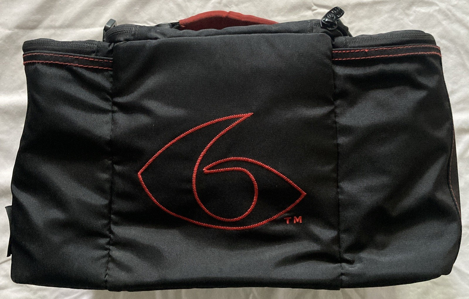 6 Pack Fitness Travel Fit Lunchbox Travel Bag Meal Prep Red Black (G2)