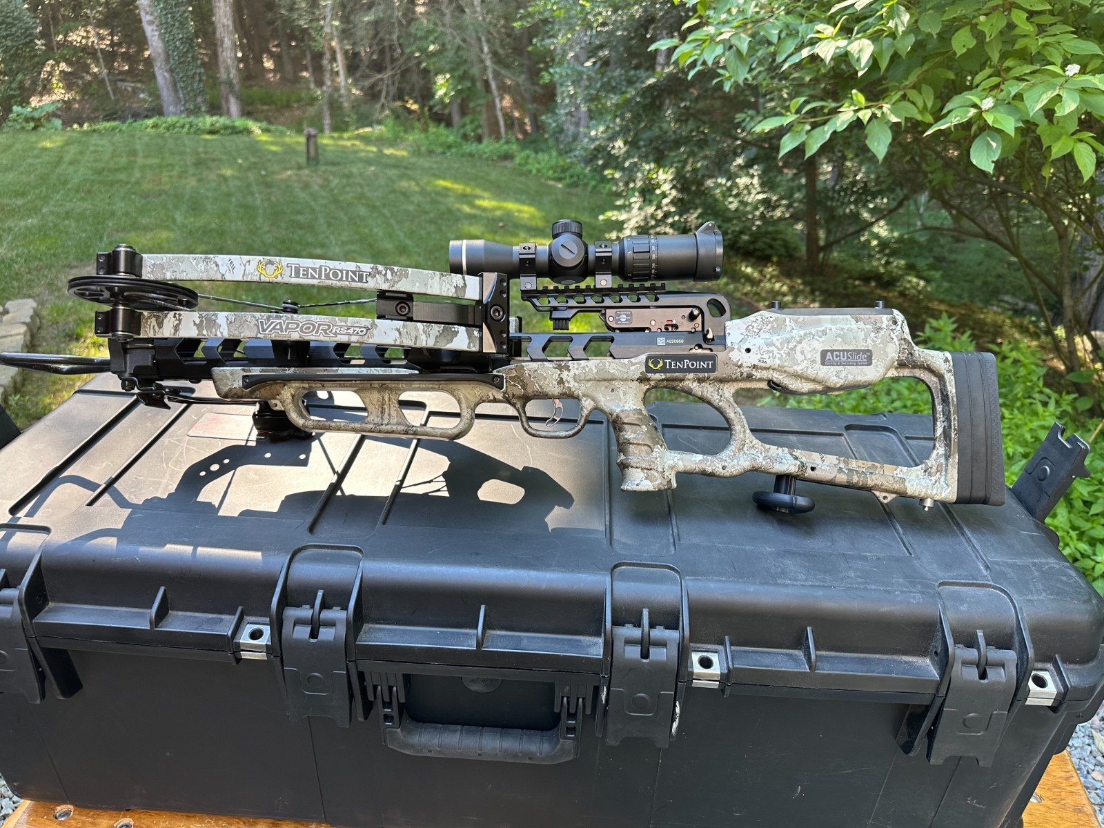 TEN POINT CROSSBOW VAPOR RS470 EVO-X MARKSMAN SCOPE 10 CARBON BOLTS & SKB Case
