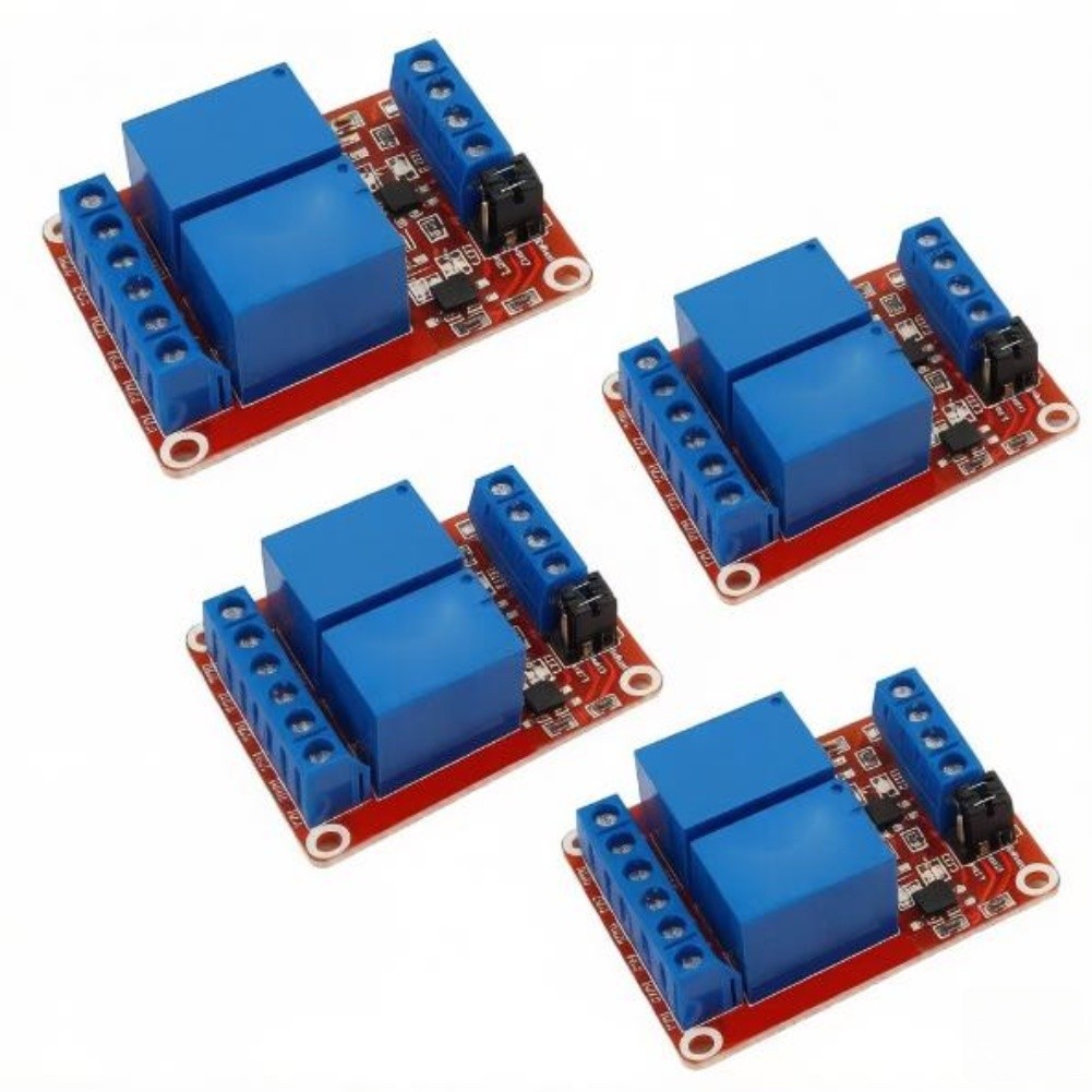 4-Channel 12V Switch Board with Optocoupler Isolation 4pcs for Microcontroller