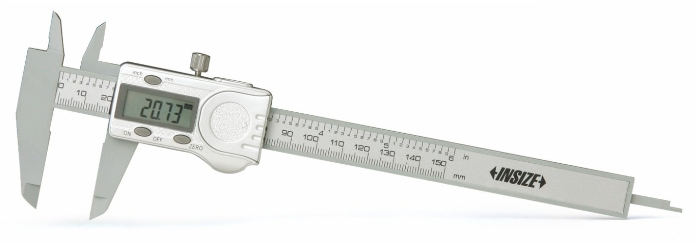 Electronic Plastic Caliper, 0-6"/0-150mm