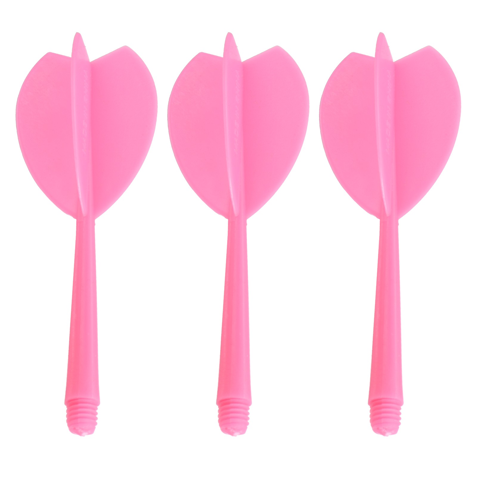 Integrated Dart Shaft & Flights, 3 Pack Plastic Dart Flight Set, Pink