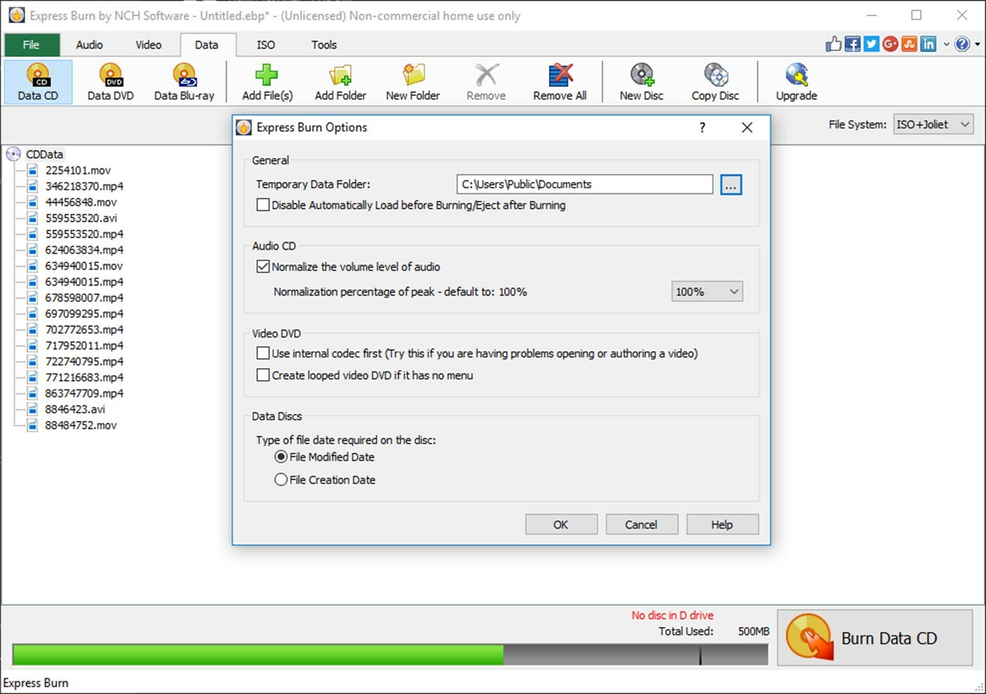 Express Burn CD DVD Blu Ray writer burn and authoring Software NCH