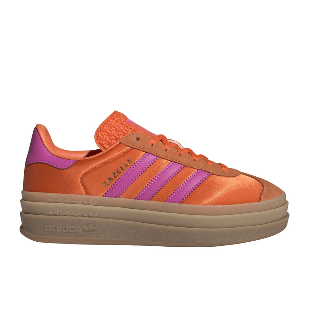 adidas Gazelle Bold Lace Up  Womens Orange Sneakers Casual Shoes JI2703