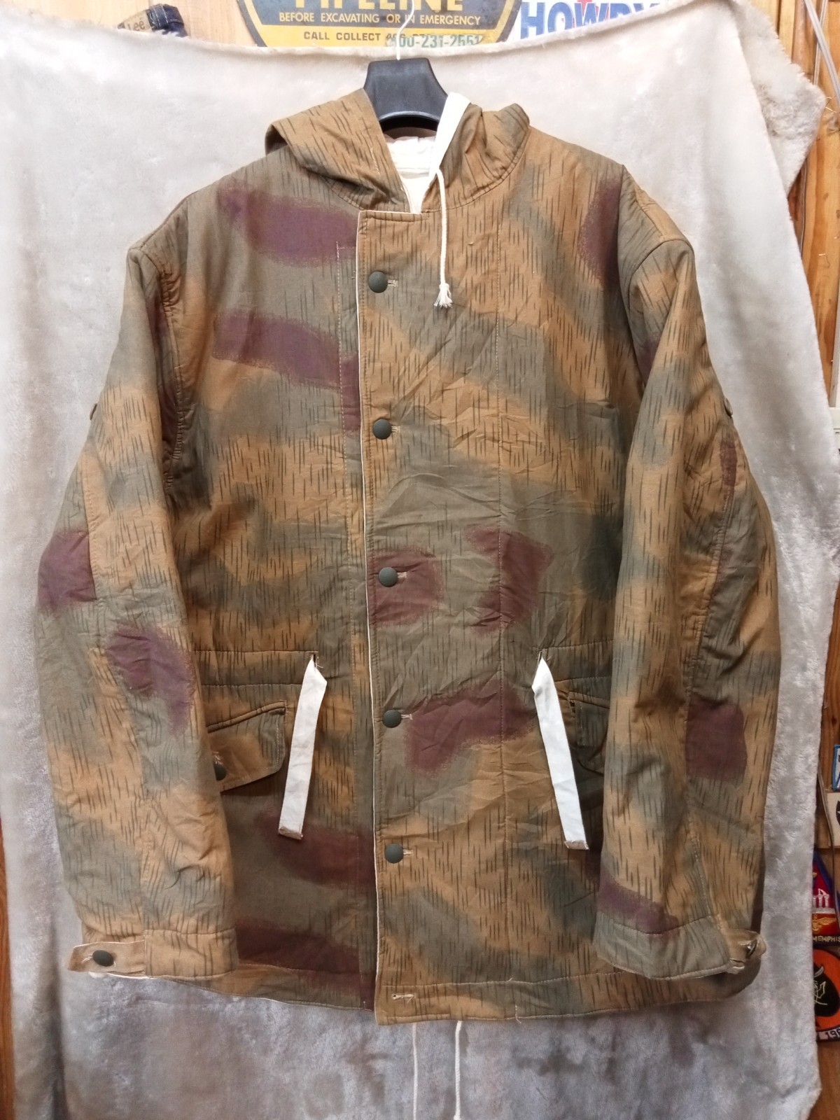 WW2 German Reversible Winter Parka in Marsh Sumpfsmuster 43 Camo Mil Tec