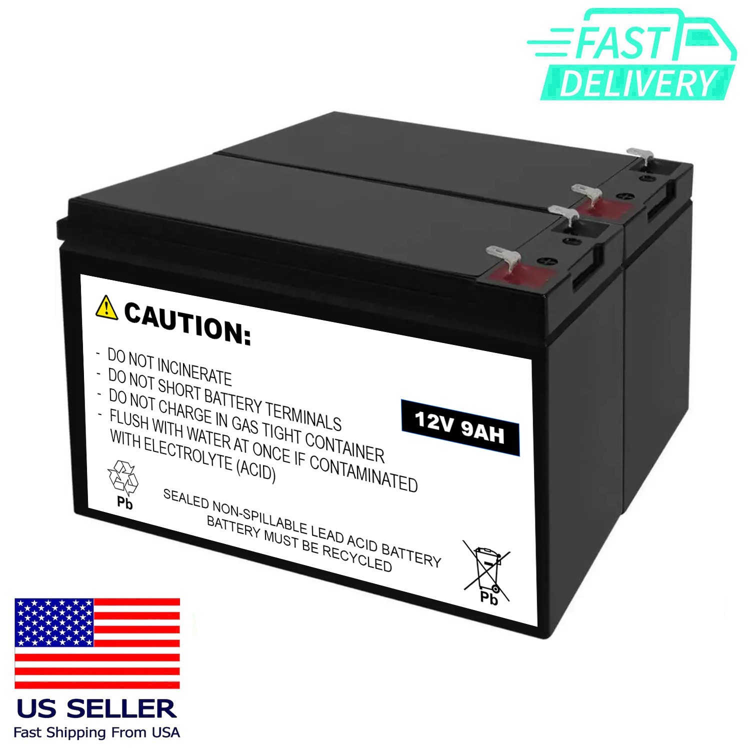 RB1290X2 COMPATIBLE BATTERY FOR CYBERPOWER CP1500AVRLCD CP1350AVRLCD LX1500GU