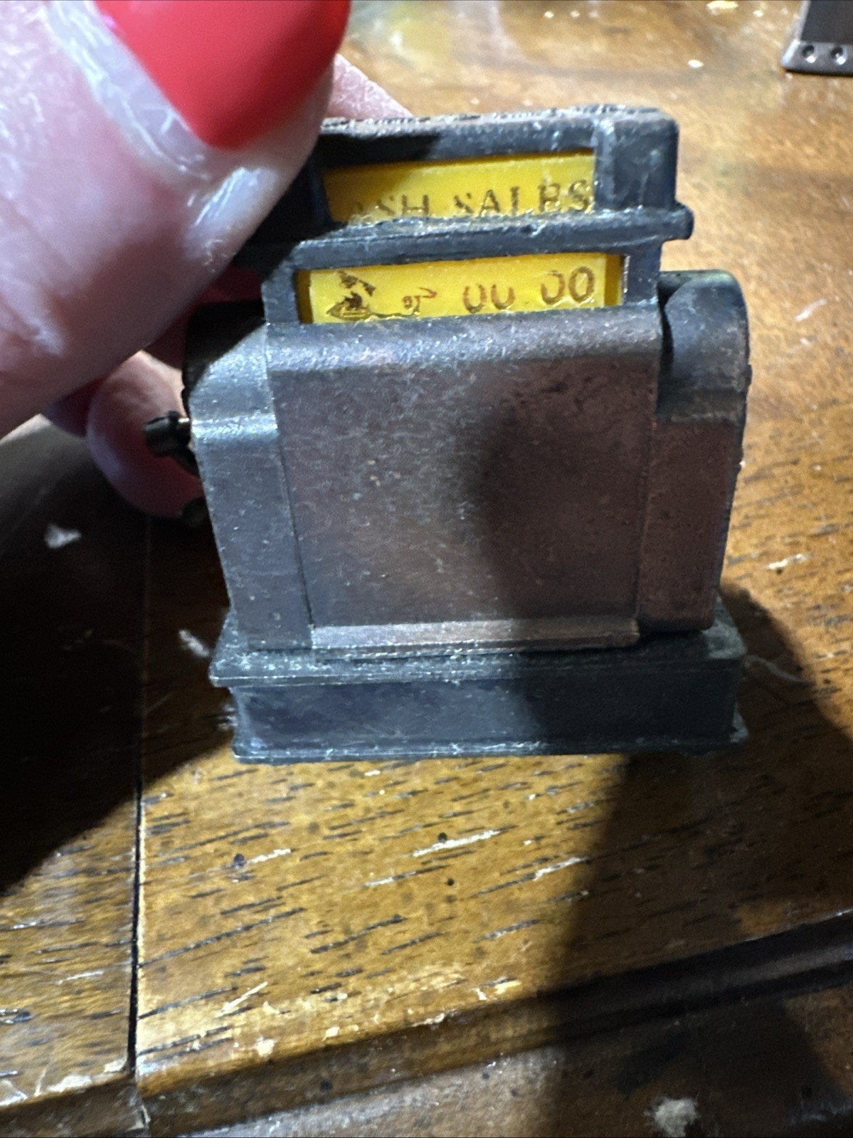Cast Metal Cash Register Pencil Sharpener mini