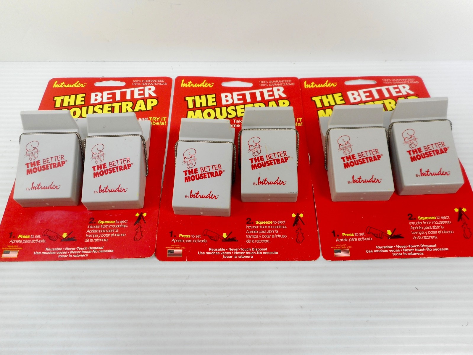 Intruder "The Better Mouse Trap" No Touch Design Lot Of 3 Packs Of 2 Each