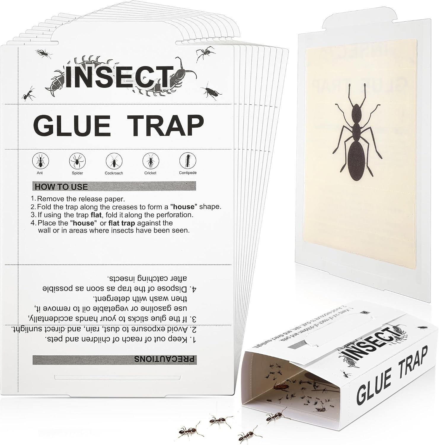 10pcs Insect Traps, Crawling Insect Ant Trap Peanut Butter Scented | Larger Ant
