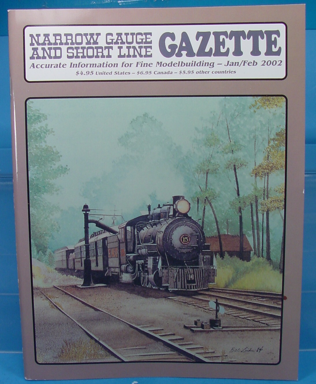 On3,On30,SN3,HOn3 NARROW GAUGE AND SHORT LINE GAZETTE MAGAZINE JAN/FEB 2002