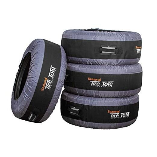 Kurgo Seasonal Tire Tote | Spare Tire One Size Regular Tire Totes - 4 Pack