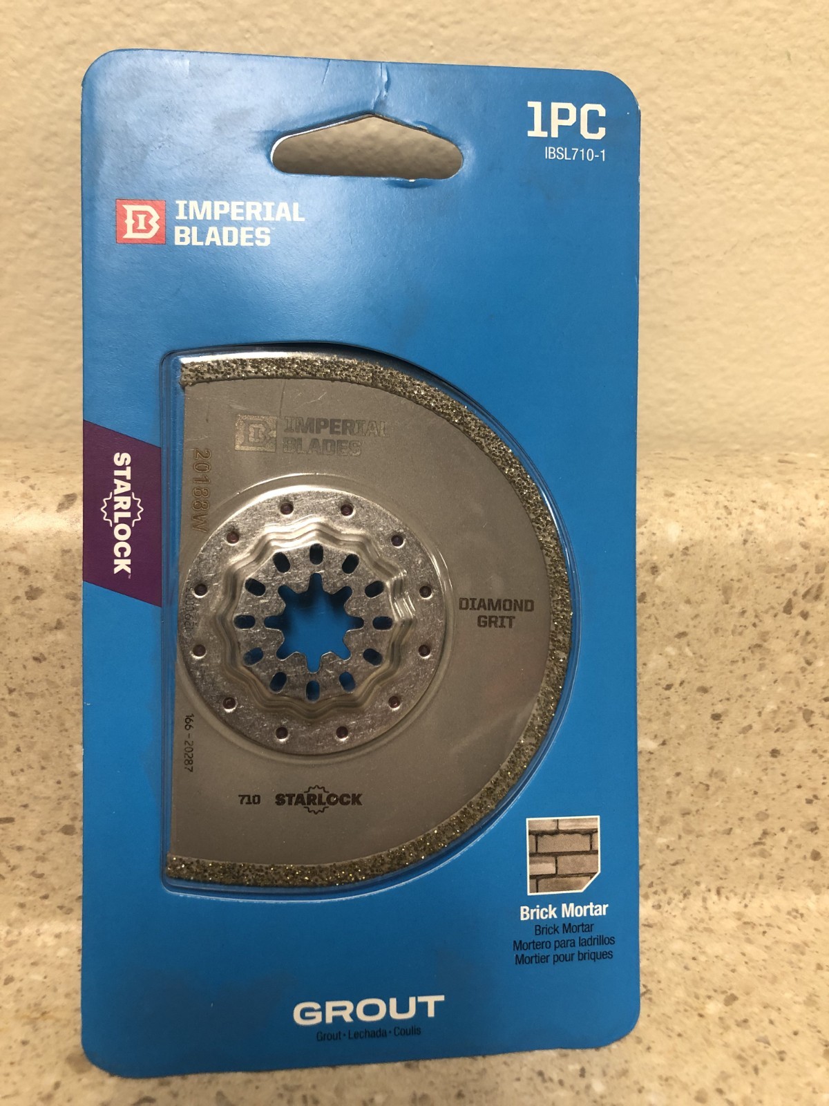 Imperial Blades Starlock 2-3/8" L Diamond Grit Segmented Semi-Circle Blade