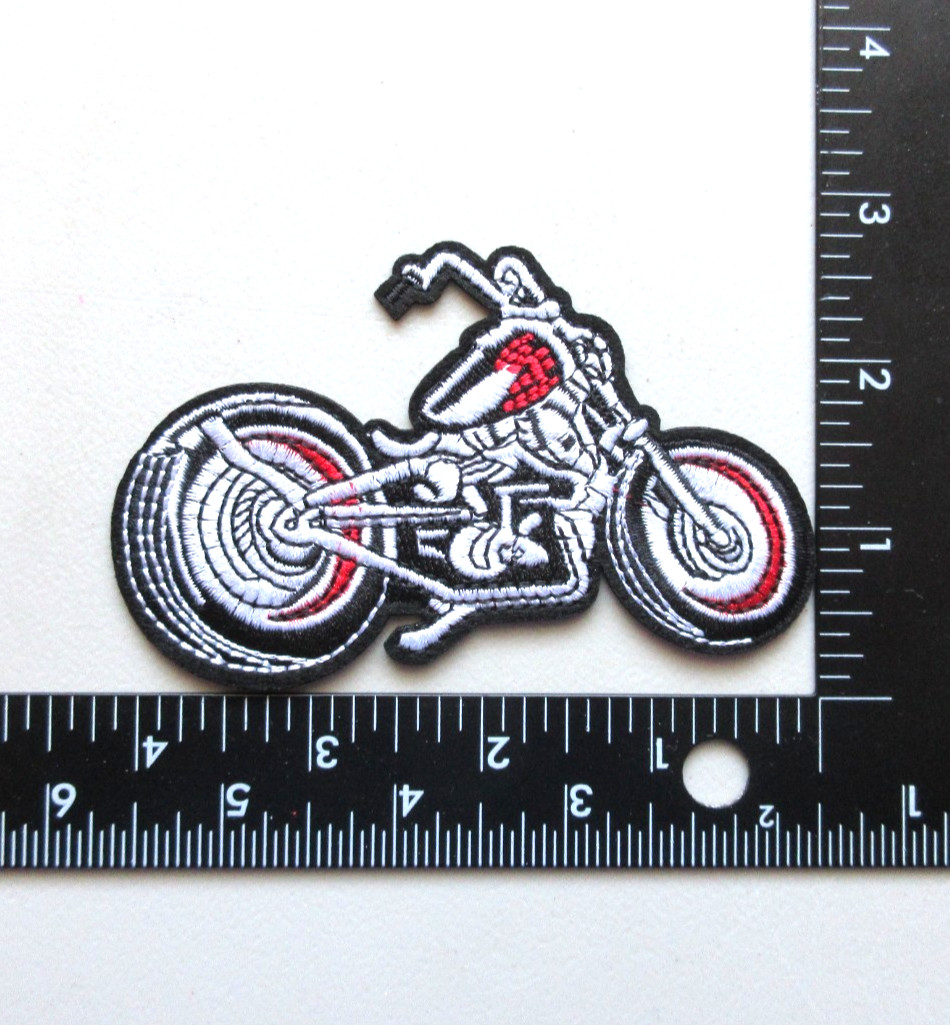 🔥OLD SCHOOL BOBBER MOTORCYCLE CHOPPER BIKERS EMBROIDERED IRON ON PATCH