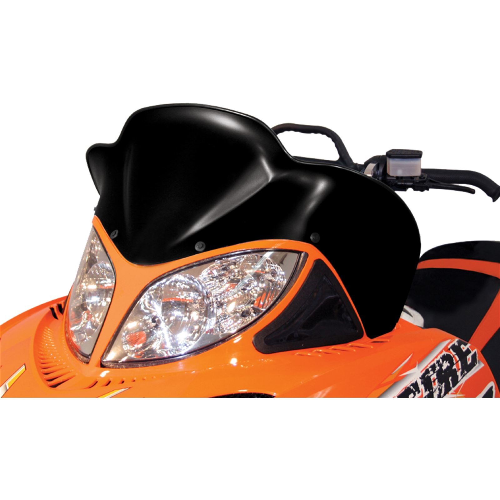 Powermadd Cobra Windshield - 17" - Low - Black - Arctic Cat 12823