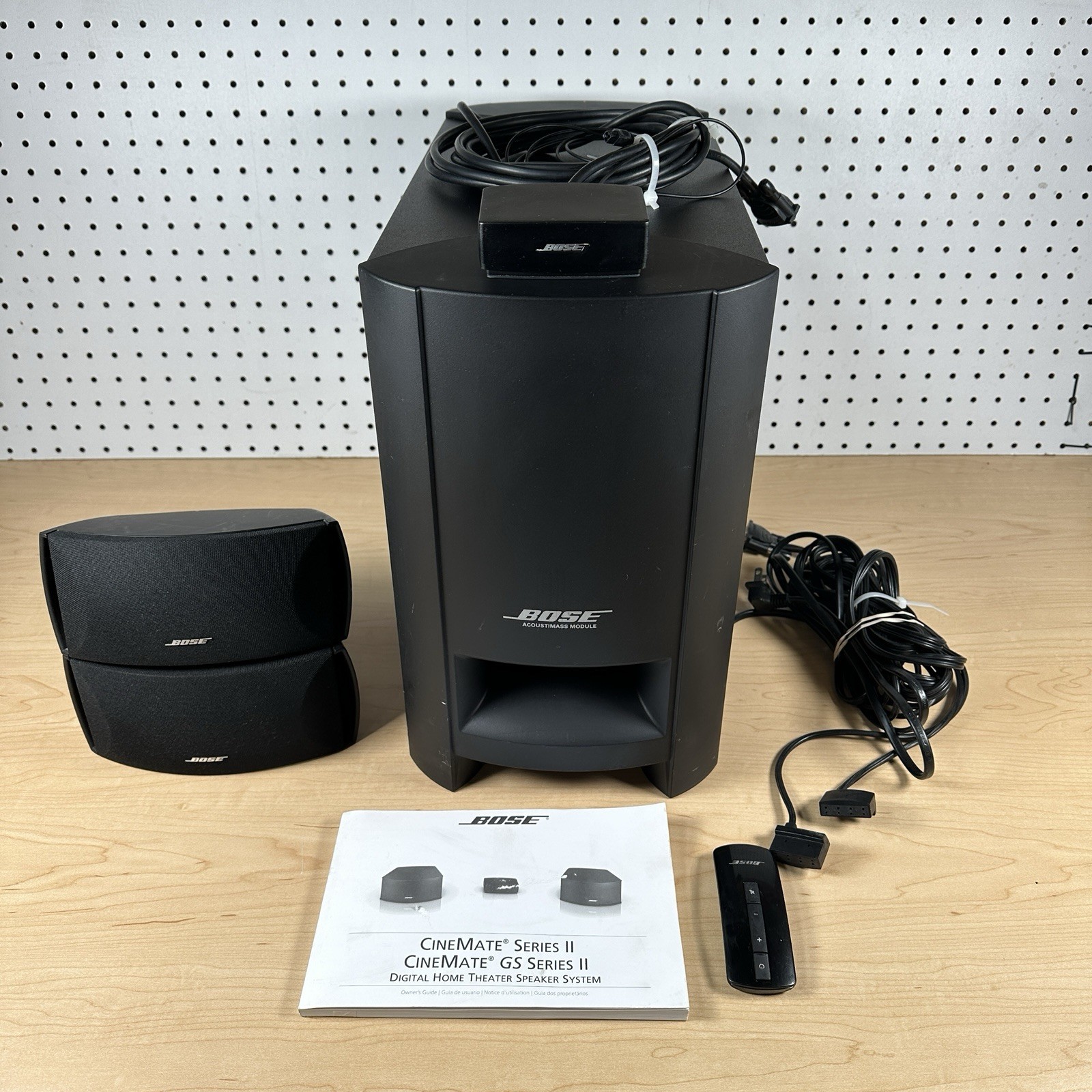 Bose CineMate Series II Speaker System w/ Remote, Cables & More No Stand