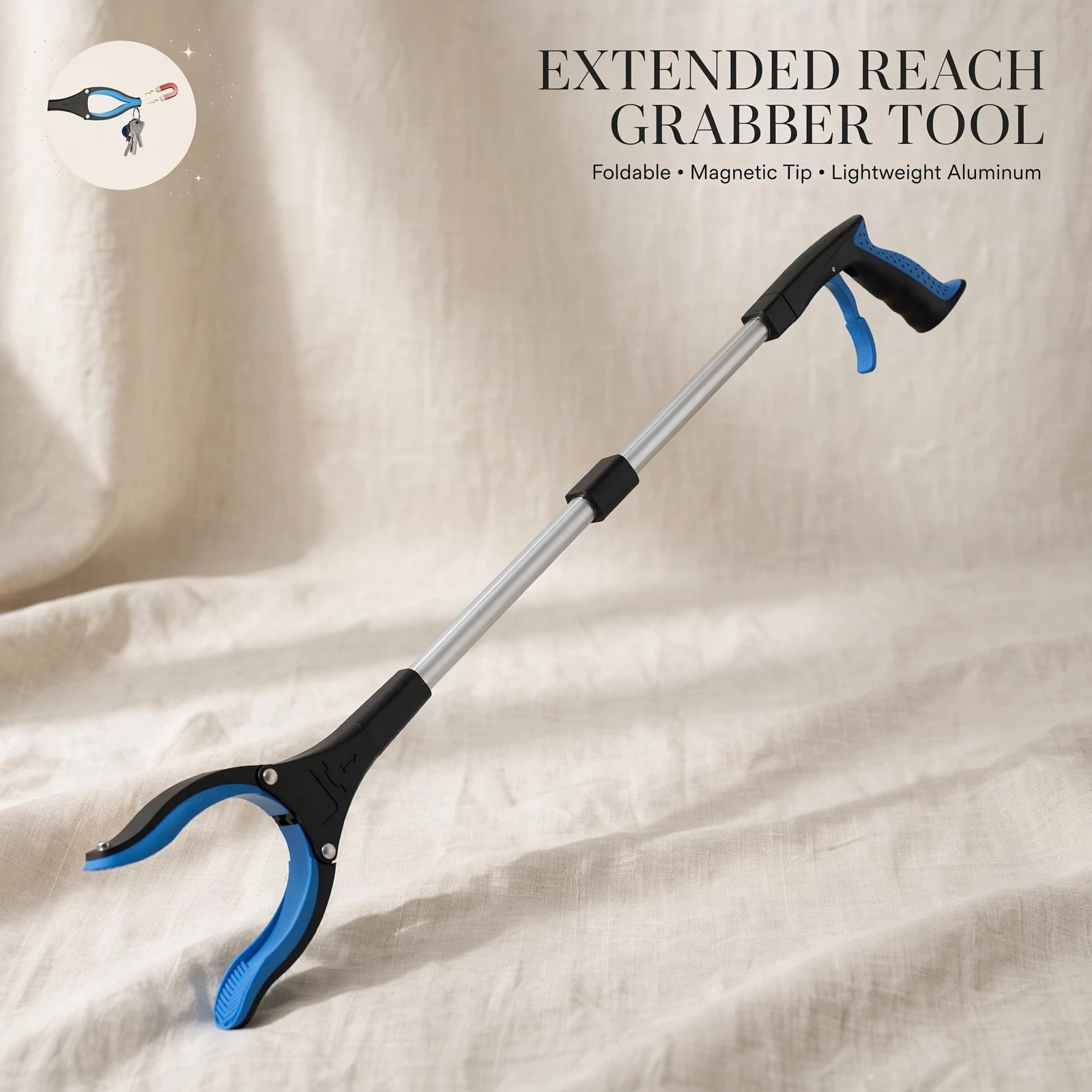 Heavy Duty Grabber Tool Industrial Pick Up Stick Hand Grip Reach Trash Rea