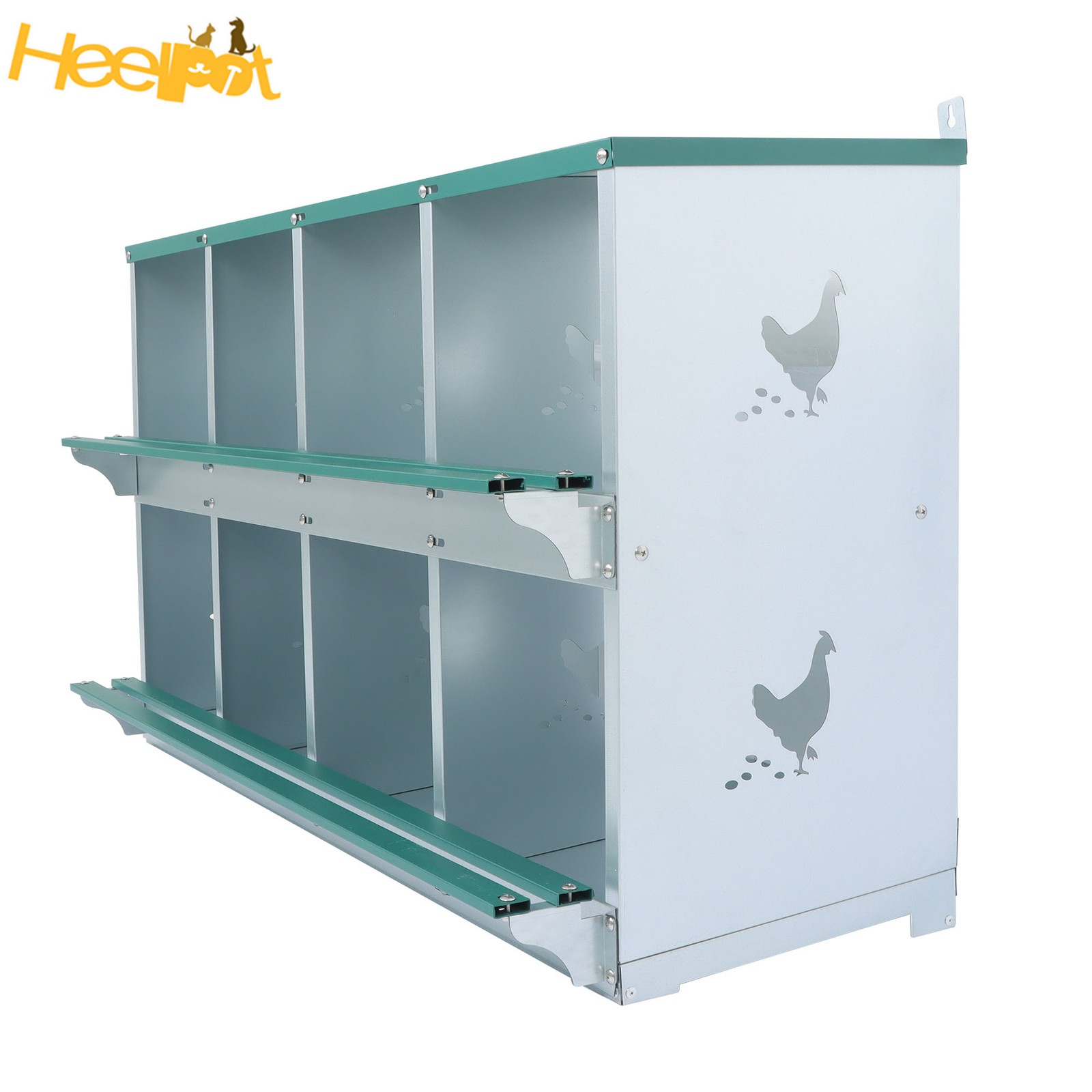 8 Holes Compartments Chickens Egg Laying Box High Quality Materials Nesting Box
