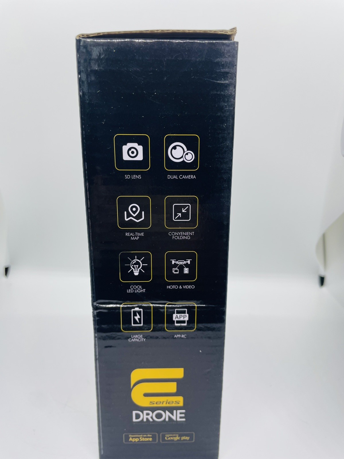 Series E88 Gray Flight Drone Foldable Dual Camera Photo & Video LED Light
