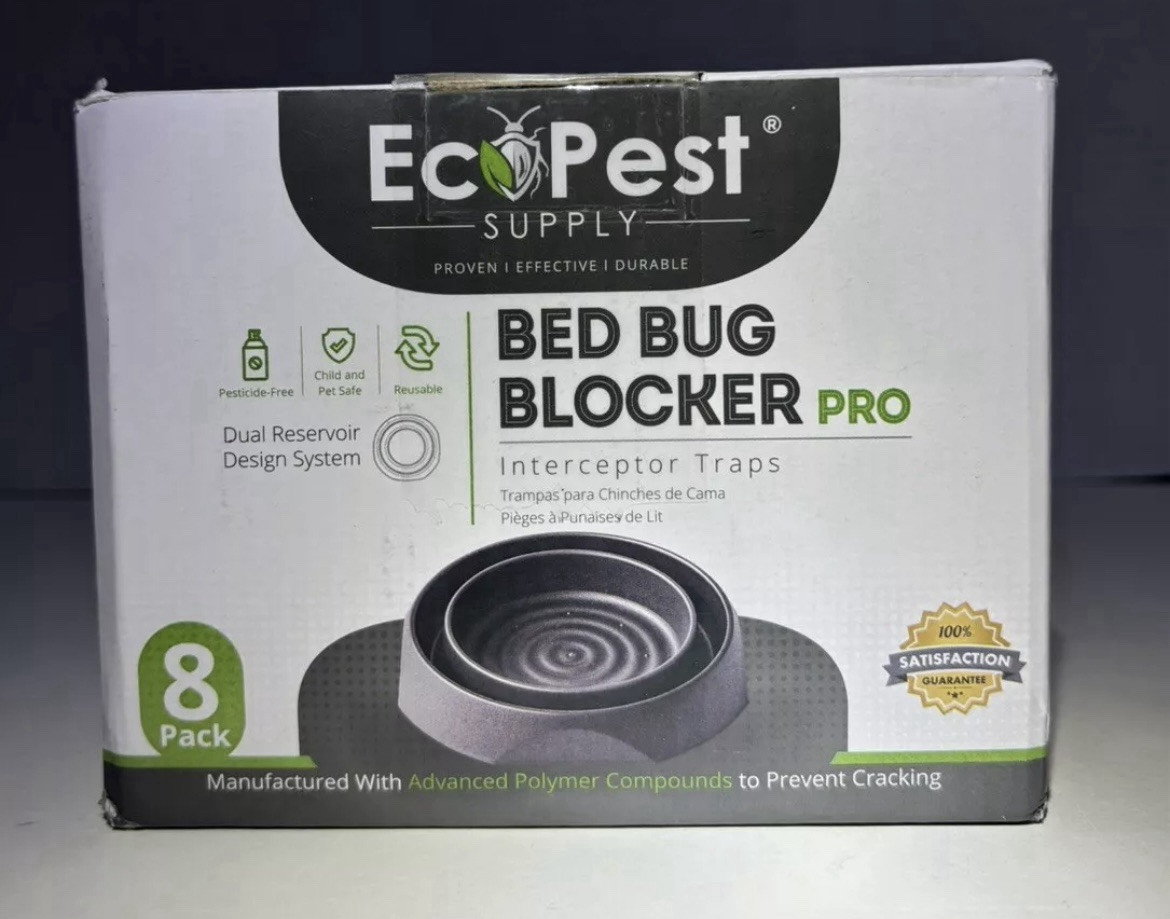 Bed Bug Traps Interceptors – 8 Pack | Ecopest Supply Blocker (Pro) Openbox