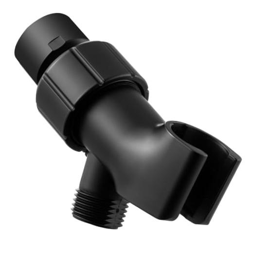 Shower Head Holder with Solid Metal Ball for ABS with Metal Ball Matte Black