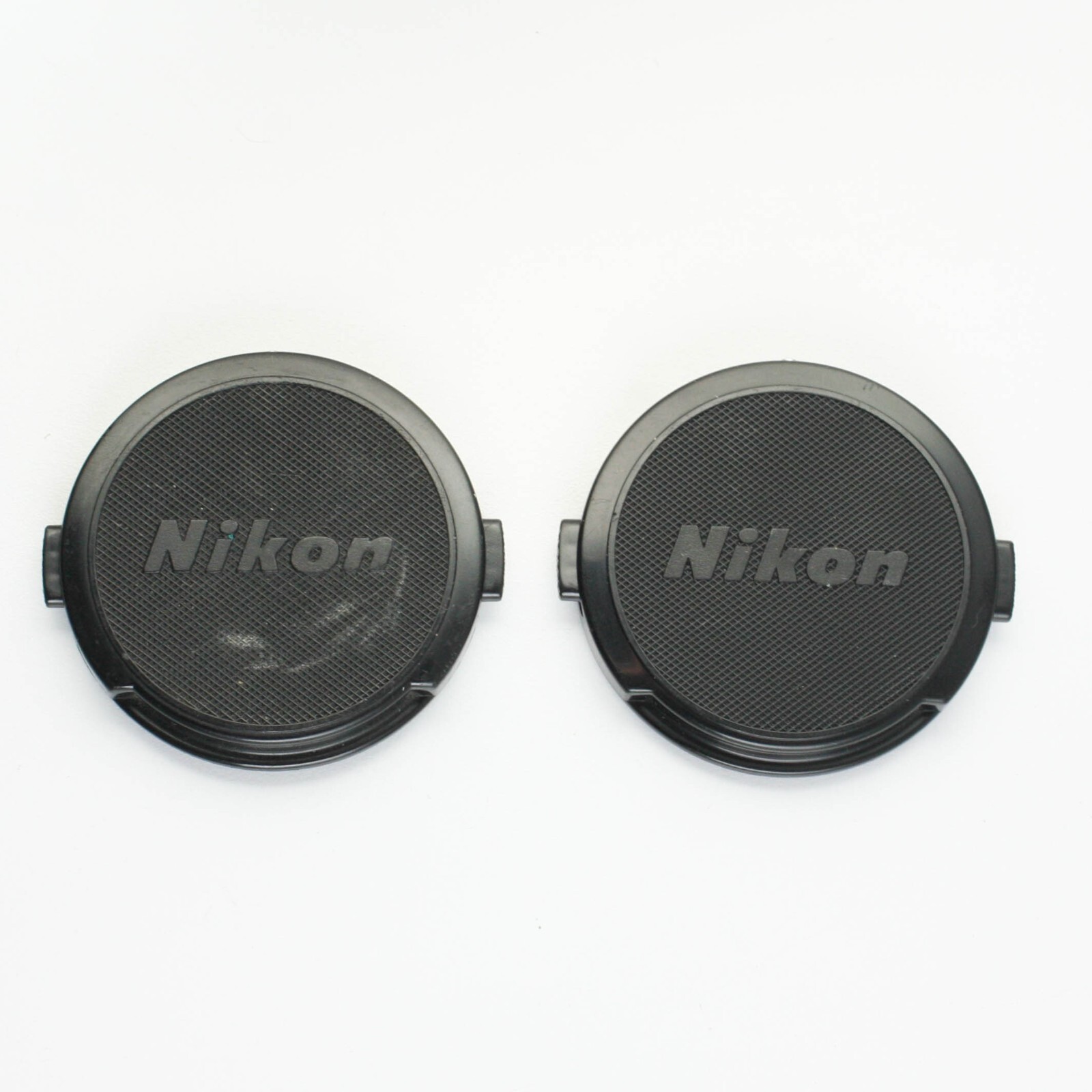 Nikon 52mm Lens Cap- Black Plastic Snap-On Fits 50mm F/1.4 and more - Lot of 2