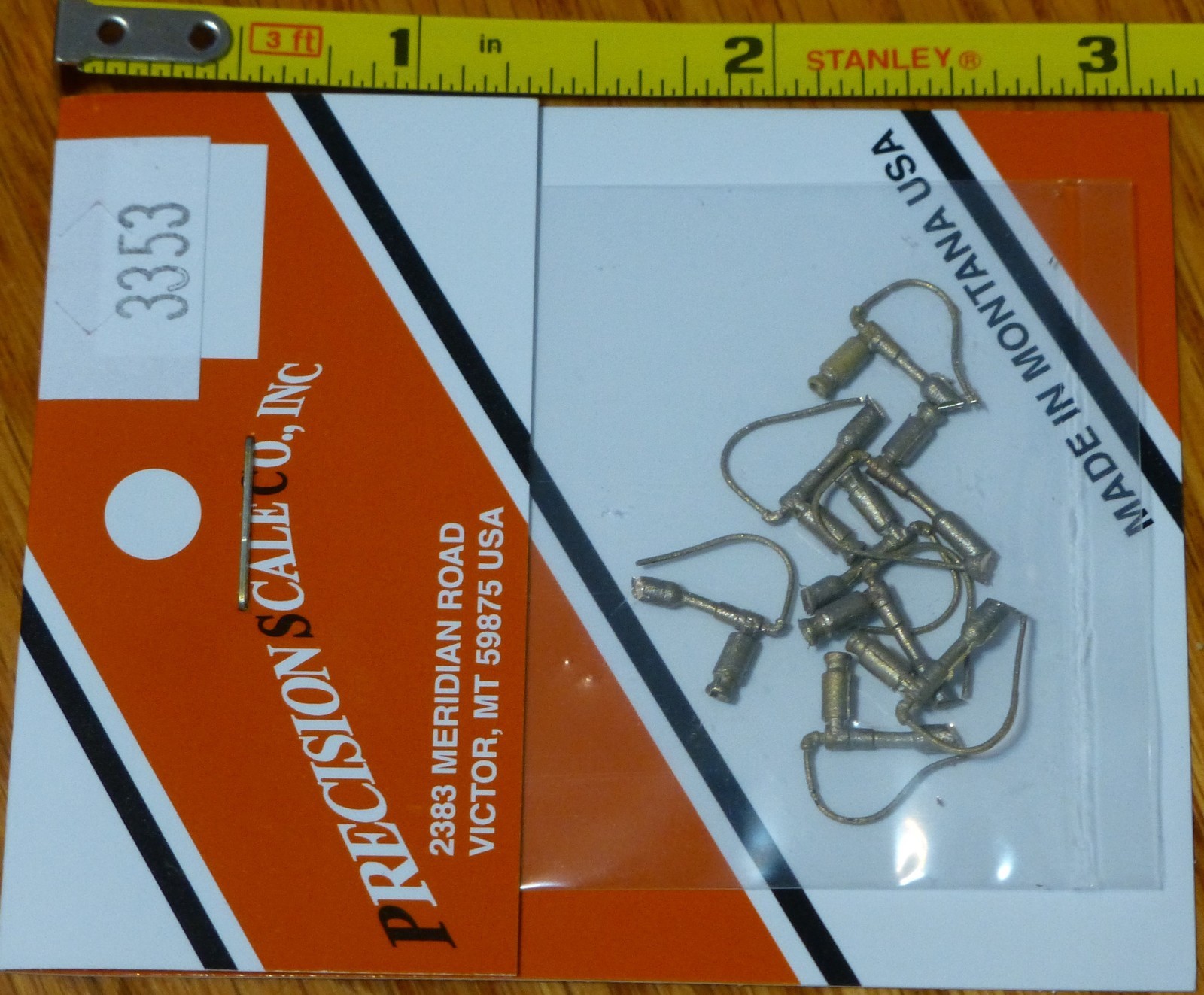Precision Scale HO #3353 Jets, Over-Fire, common Standard Style (Brass Castings)