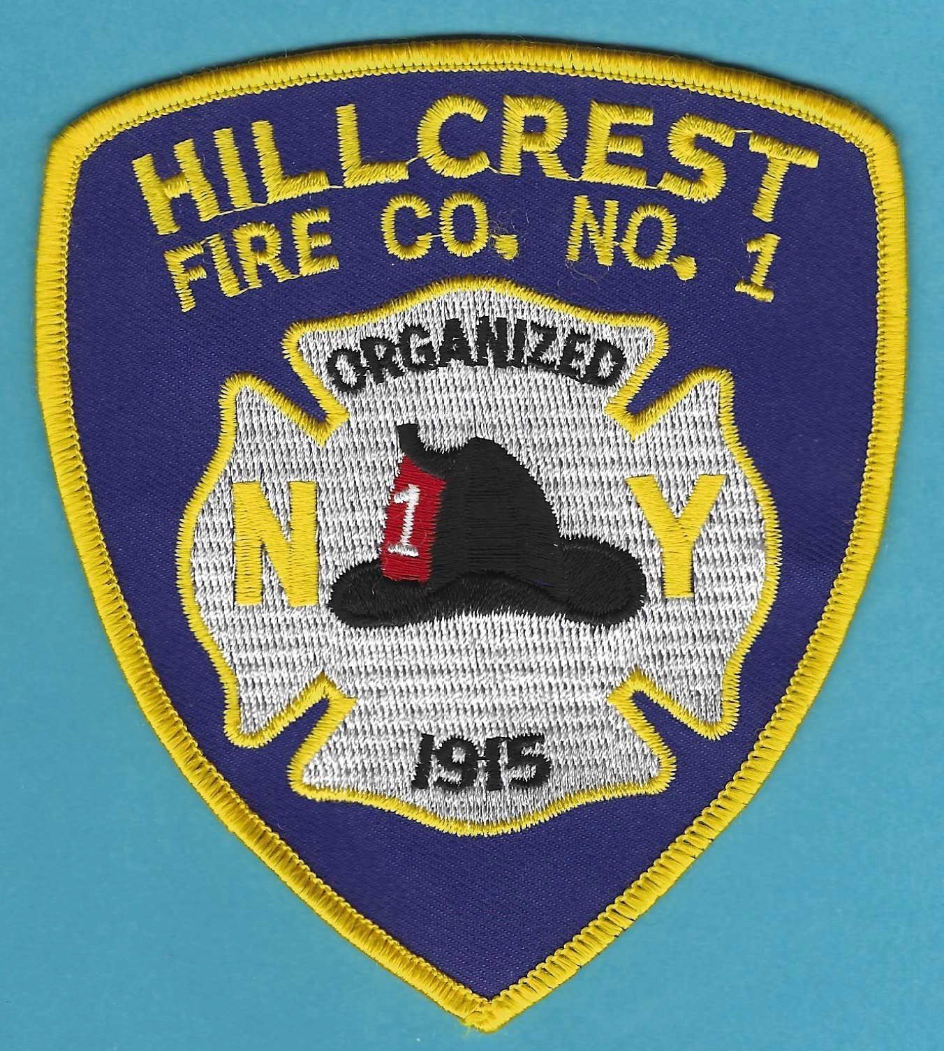 HILlCREST NEW YORK VOLUNTEER FIRE COMPANY 1 PATCH