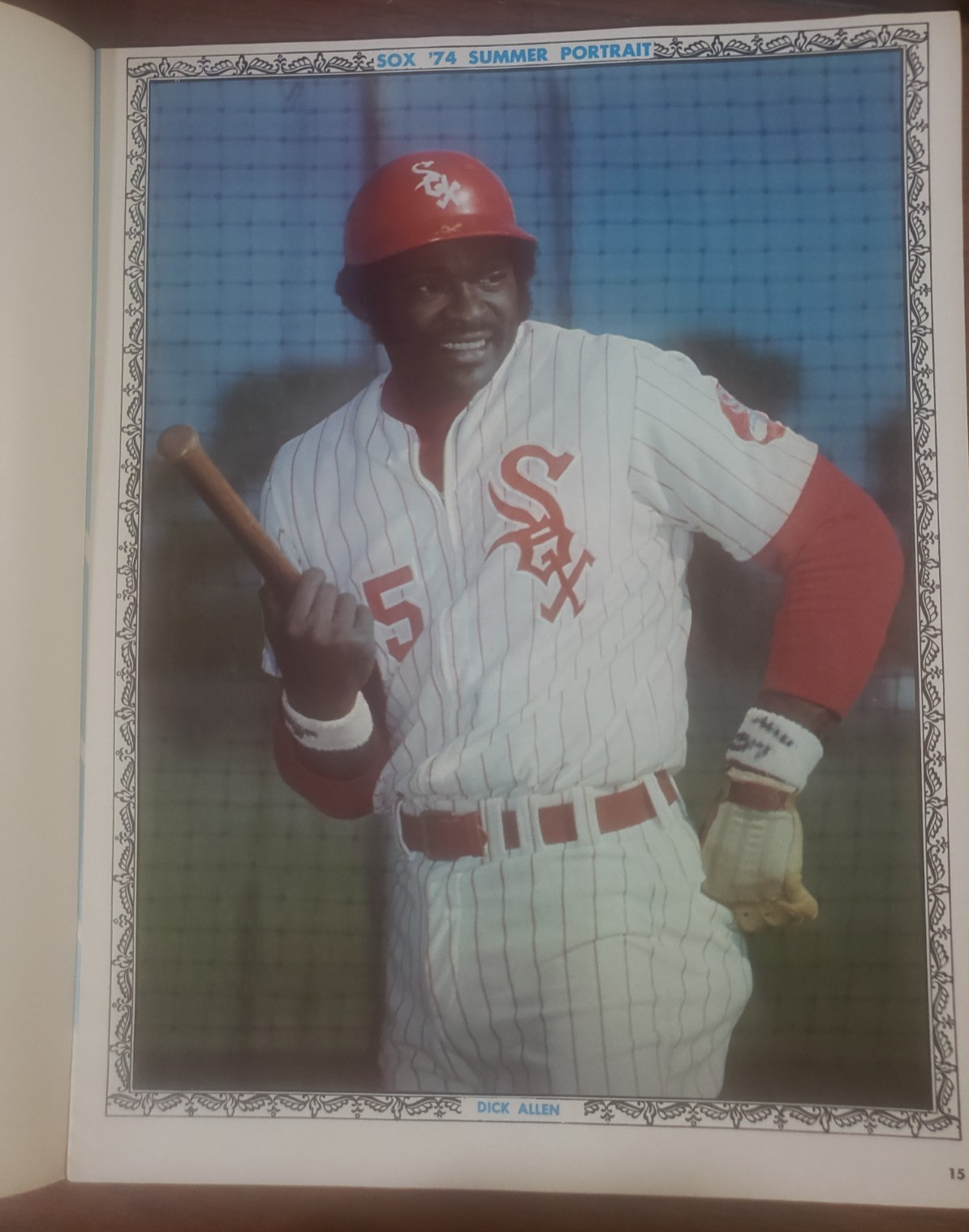 1974 Chicago White Sox vs. Cleveland Indians Program Melton Carty Dent