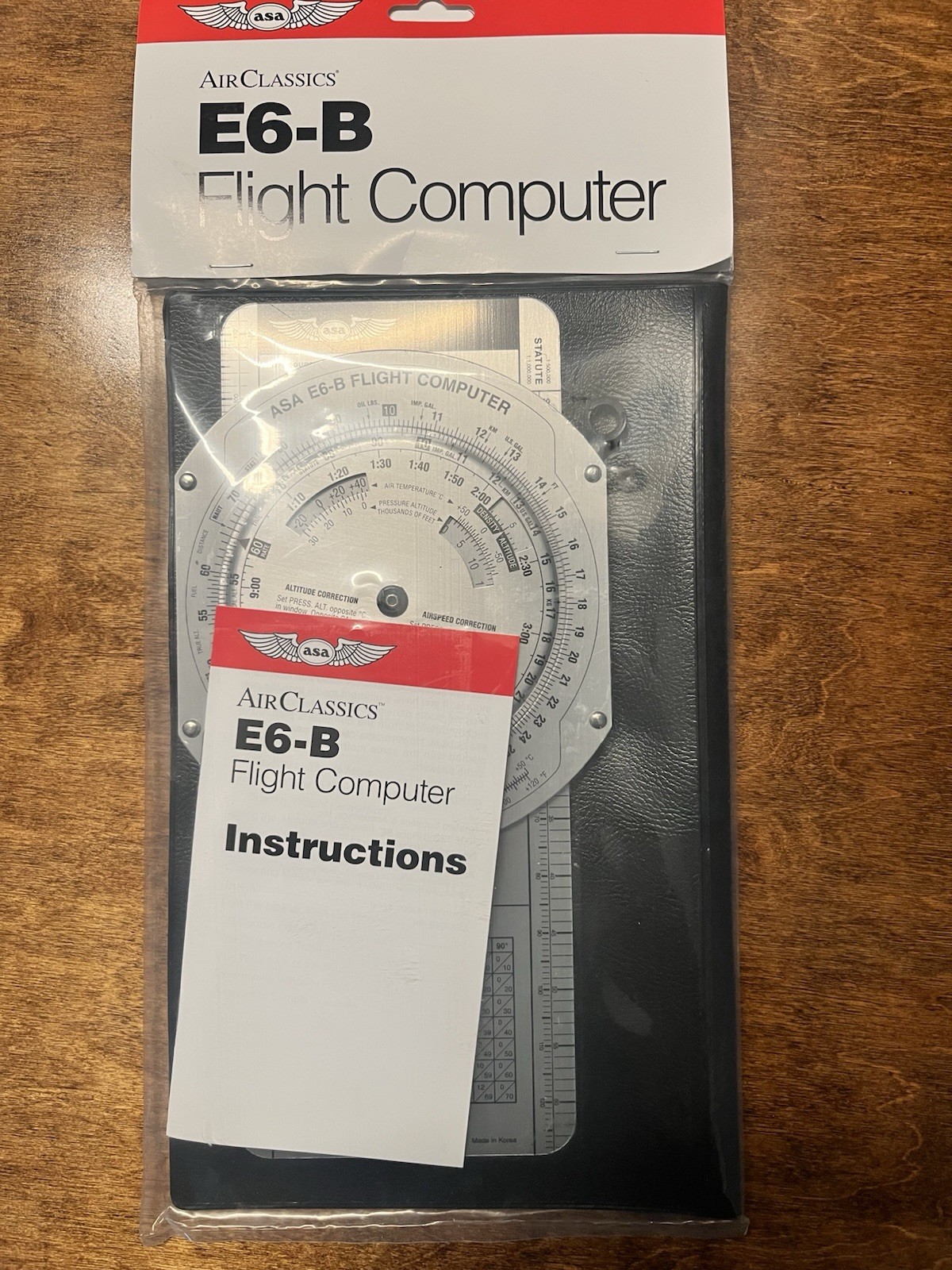 ASA AirClassics E6-B E6B Metal Aviation Flight Computer - ASA-E6B (Aluminum) New