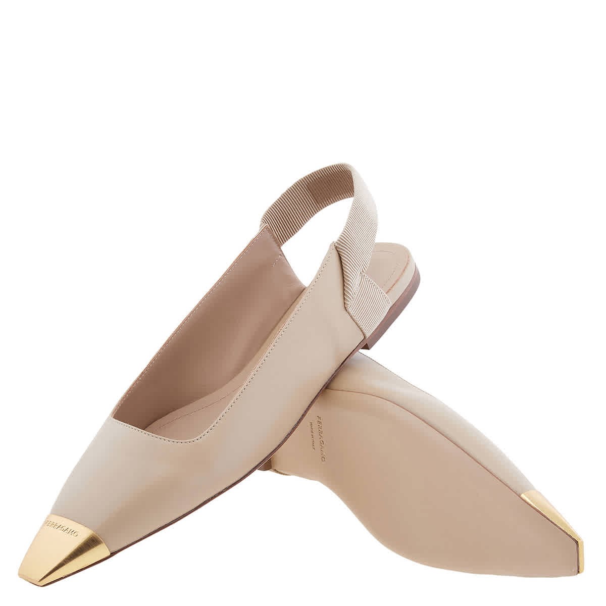 Ferragamo Alhena Nappa Slingback Flats