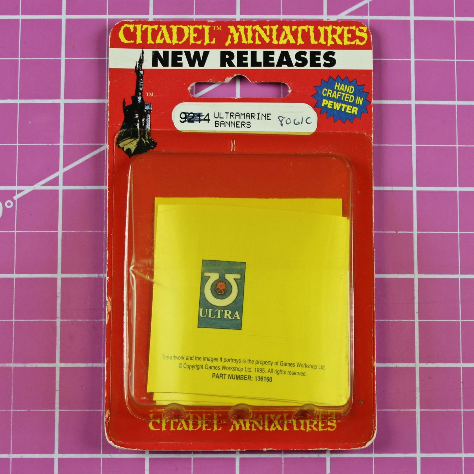 Warhammer 40K Ultramarine Banners NIB Space Marines Banner Stickers Ultramarines