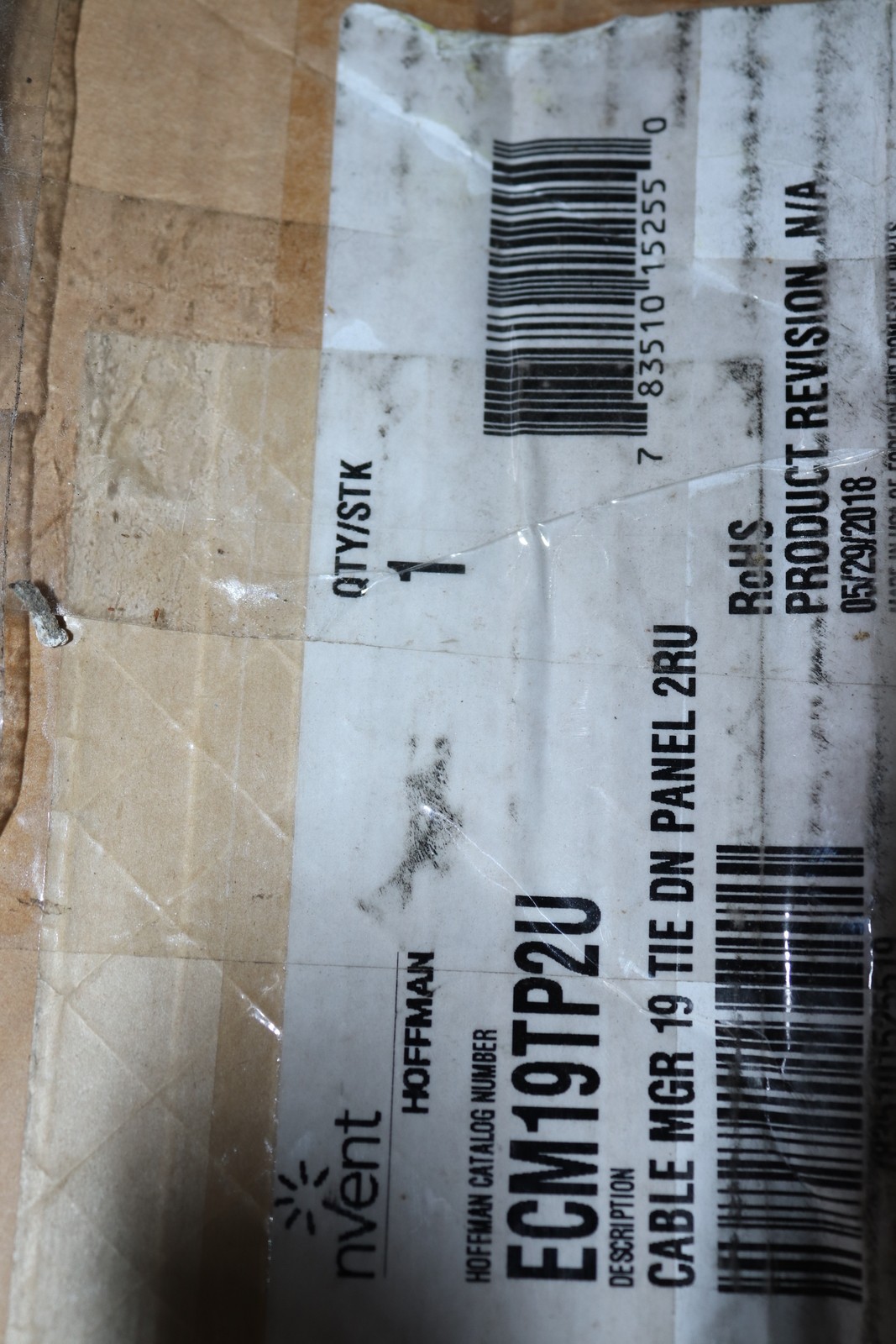 Hoffman Tie-Down Panel 2U ECM19TP2U